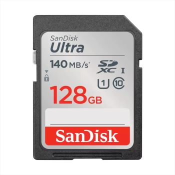 MEMORY CARD SANDISK ULTRA SDXC/SDHC UHS-I 128GB 140mb/s SDSDUNB-128G-GN6IN