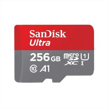 MEMORY CARD SANDISK MICRO-SDXC UHS-I 256GB ULTRA A1C10 w/adapter 150mb/s SDSQUAC-256G-GN6MA