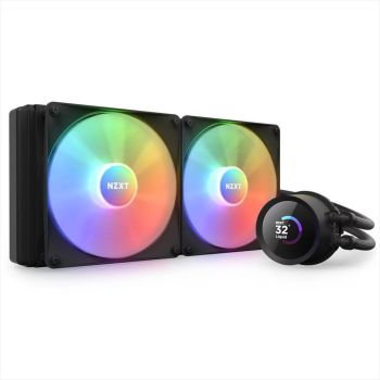 COOLERS CPU AIO NZXT Kraken 280 RGB, 2x140mm F140 RGB Core fans, RGB Controller, w/1.54" LCD display, RL-KR280-B1, MATTE BLACK