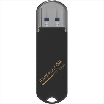 USB Flash Drive 3.2 Gen1 64GB TEAM GROUP C183, BLACK TC183364GB01
