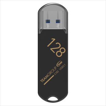 USB Flash Drive 3.2 Gen1 128GB TEAM GROUP C183, BLACK TC1833128GB01