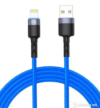 USB Cable for Apple Lightning Tellur 1.2m LED Blue