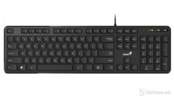 Genius Keyboard Wired, Slimstar M200, Black