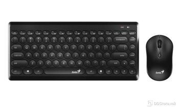 Genius Keyboard+Mouse Wireless, Luxemate Q8000, Black