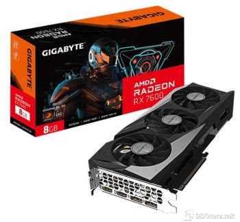 Gigabyte Radeon RX 7600 GAMING OC 8G GDDR6 2xHDMI/2xDP DX12U PCIe 4.0 WINDFORCE 3X