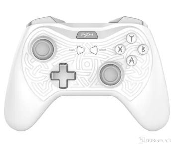 PXN-P3 Wireless Gaming Controller, 2.4G Wireless receiver and BT connection, White