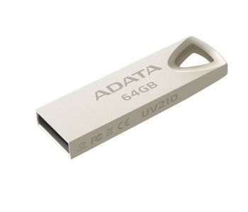 UV210 64GB ADATA, 64 GB, USB, Brzina čitanja 90 MB/s, Brzina pisanja 40 MB/s, Metal