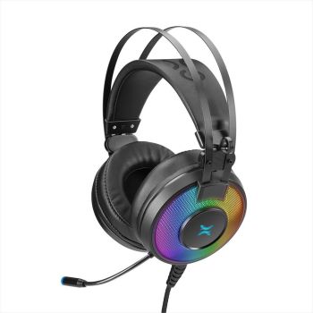 HEADPHONE NOXO CYCLONE GAMING HEADSET, FLEXIBLE MICROPHONE, 2 x 3.5 mm, USB (for illumination), RAINBOW ILLUMINATED EAR CUPS, BRAIDED CABLE