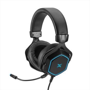 HEADPHONE NOXO VERTEX GAMING HEADSET,DETACHABLE FLEXIBLE MICROPHONE, USB, VIRTUAL 7.1 SOUND, ILLUMINATED EAR CUPS AND MICROPHONE, BRAIDED CABLE