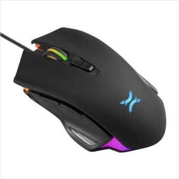 MOUSE WIRED NOXO, SOULKEEPER GAMING MOUSE, USB, DPI 6400, 7 PROGRAMMABLE BUTTONS, RGB ILLUMINATION, Black