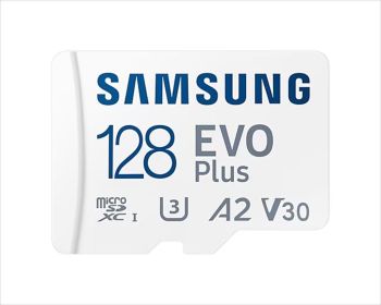 MEMORY CARD SAMSUNG MICRO-SD SDXC 128GB EVO PLUS CL10 U30, V30, A2 130mb/s, MB-MC128KA/EU