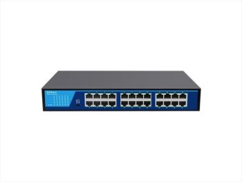 NET Switch DIEWU 24-port 10/100/1000M TXE238 (MTK /EN8853D) IRON SHELL 13" METAL BLACK