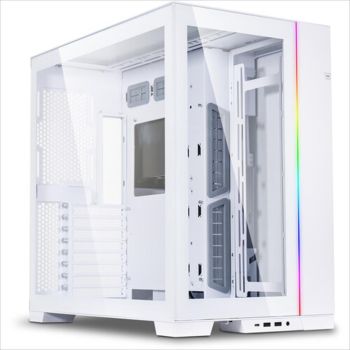 CASE LIAN LI E-ATX O11 DYNAMIC EVO Mid-Tower w/2x Tempered glass, ARGB Front strip, White, O11DEW