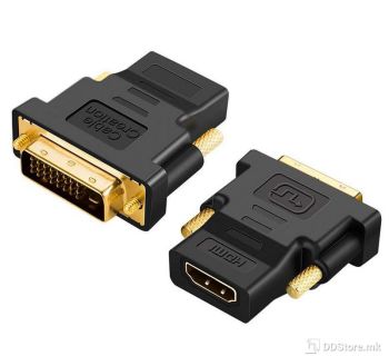 Power Box HDMI Male to DVI Female 24+5 cable,  Cable Adapter, 0.3m, Bi-direction, gold plated, 1080P 60Hz
