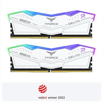 RAM DDR5 32GB(2x16GB) 6400MHz CL40 TEAM GROUP T-FORCE DELTA RGB White FF4D532G6400HC40BDC01