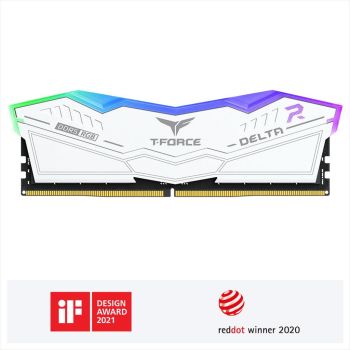 RAM DDR5 16GB 5600MHz CL36 TEAM GROUP T-FORCE DELTA RGB White FF4D516G5600HC36B01