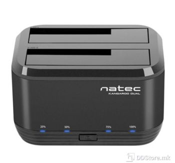 USB 3.0 Dual Docking Station Natec Kangaroo Dual for 2.5" and 3.5" SATA Clone HDD