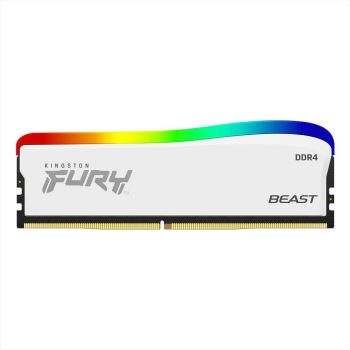 RAM DDR4 16GB 3600MHz CL18 KINGSTON FURY BEAST WHITE RGB KF436C18BWA/16