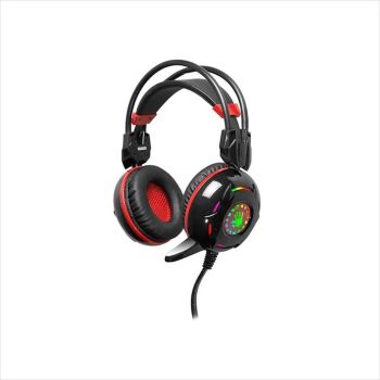 HEADPHONES G300 Bloody Gaming , RGB, black/red, w/mic 2x3,5mm + USB