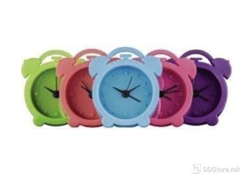 CLOCK HAMA mini silicone w/alarm (blue, green, pink, purple, coral) 186348