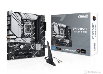 ASUS PRIME B760M-A WIFI, Intel B760 (LGA 1700) mATX mortheboard with PCIe 4.0, DDR5
