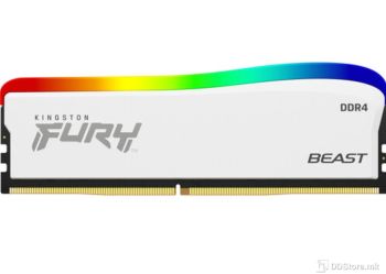 DIMM 16GB DDR4 3200MHz Kingston Fury Beast CL16 White RGB