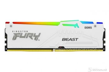 DIMM 16GB DDR5 5600MHz Kingston Fury Beast CL40 White RGB