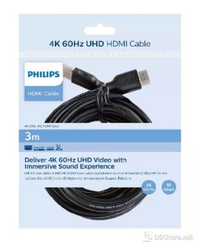 Cable HDMI M/M 3m v.2.0 4K with ethernet Philips