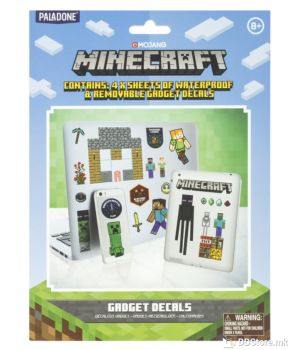 Minecraft Gadget Decals Paladone - Reusable Stickers for Smartphone, Notebook, Other