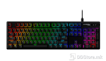 HyperX Alloy Origins PBT, Mechanical Gaming Keyboard, PBT Keycaps, RGB lighting, Compact, Aluminum Body, Adjustable Feet, Customizable