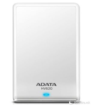 ADATA HV620S ADATA Slim 1TB USB3.2 Gen1, 2.5", 5400rpm. 8MB, White