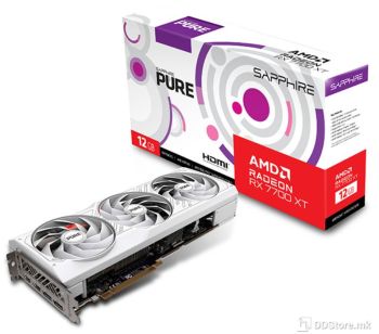 Sapphire AMD PURE Radeon RX 7700 XT Gaming OC 12GB GDDR6 2XHDMI/2xDP Dual-X PCIe 4.0 DX12U White
