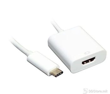 Adapter USB 3.1 Type-C (M) - HDMI (F) White