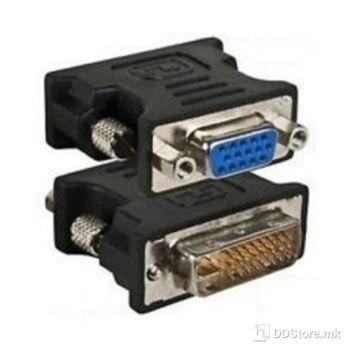 Adapter DVI-I Dual Link (M) - VGA D-sub (F) Black