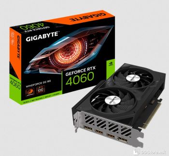 Gigabyte nVidia GeForce RTX 4060 Windforce OC 8GB GV-N4060WF2OC-8GD