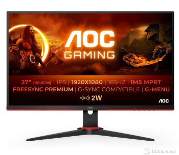 [C]Monitor 27" AOC 27G2SPAE/BK Gaming 165 Hz IPS
