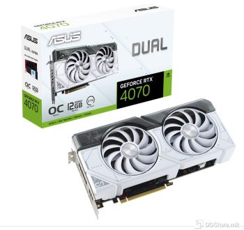 Asus nVidia GeForce RTX 4070 12GB 192bit White DUAL-RTX4070-O12G-WHITE