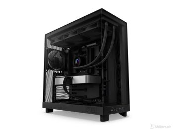 ATX Mid Tower case NZXT H6 Flow Black w/2x USB 3.2, Type-C, 3x 120mm (F120Q)