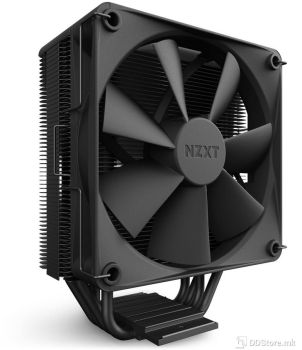 NZXT T120 CPU Air Cooler, Conductive Copper Pipes, Fluid Dynamic Bearings, AMD and Intel Compatibility, Black, RC-TN120-B1