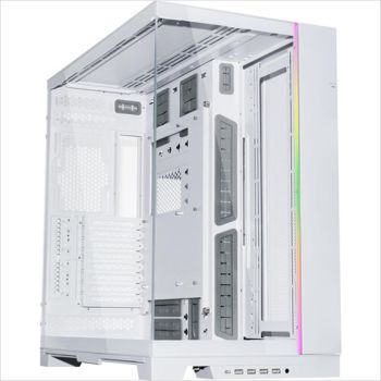 CASE LIAN LI E-ATX O11 DYNAMIC EVO XL Full-Tower w/2x Tempered glass, ARGB Front strip, White, O11DEXL-W