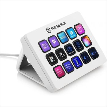 STREAM DECK MK.2 ELGATO, x15 LCD keys, WHITE, 20GBA9901-WT