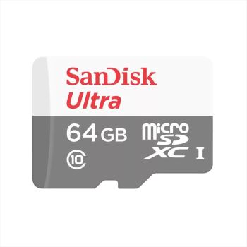 MEMORY CARD SANDISK ULTRA MICRO-SDXC UHS-I 64GB w/adapter 100mb/s SDSQUNR-064G-GN3MA