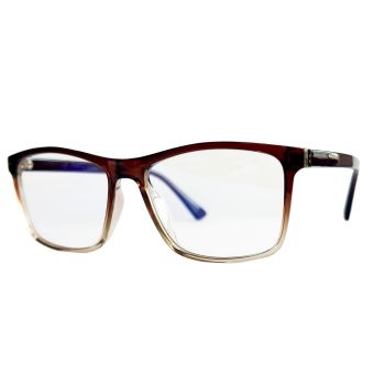 Two Circles Classic Brown Color - Blue Light and UV Protective Glasses, with included protection case, C6