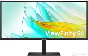 SAMSUNG S34C652UAU 34" ViewFinity S65UC Curved High Resolution Monitor with Speakers, 34 Inches, VA Panel, 3440 x 1440 Pixels