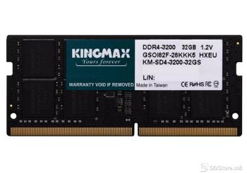 Kingmax RAM DDR4 32GB SO-Dimm 3200Mhz, 1.3V, CL22