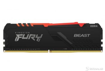 DIMM 8GB DDR4 2666MHz Kingston Fury Beast CL16  RGB