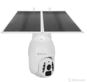 Security Solar Camera Tellur UltraHD Outdoor Smart Wi-Fi Pan & Tilt White