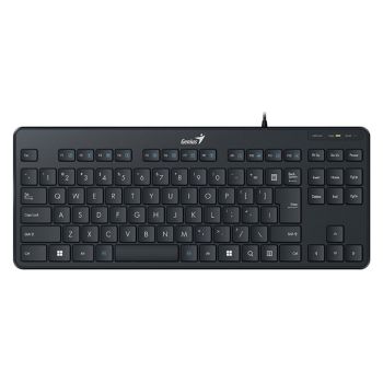 Genius LuxeMate 110 keyboard, USB, Black, White box, mid-low profile, anti-water spilt
