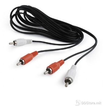 Cable Audio 2xRCA to 2xRCA M/M 1.8m Gembird