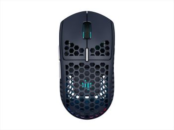 MOUSE WIRELESS USB DARK PROJECT ME4 Navy Blue, 26000 DPI, Replacement keys and back without honeycomb, ME-1504